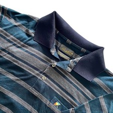 Camisa polo masculina listrada pequena manga curta Arnold Palmer clássica comprar usado  Enviando para Brazil