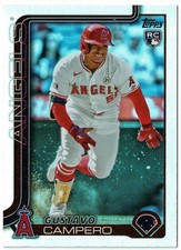 Refrator de controle remoto 2025 Topps Series 2 #387 Gustavo Campero - Angels comprar usado  Enviando para Brazil