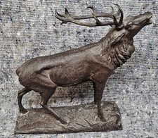 Bronze skulptur röhrender gebraucht kaufen  Wiesbaden