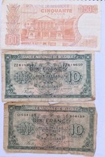 Banknotes. 1943 francs for sale  CIRENCESTER