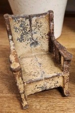 Cadeira de balanço vintage para casa de bonecas ferro fundido anos 20 e 30 móveis em miniatura  comprar usado  Enviando para Brazil