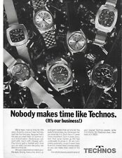 1970 Technos relógio de natação data do dia subaquático original impressão vintage anúncio comprar usado  Enviando para Brazil