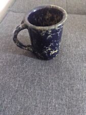 Caneca vintage BENNINGTON CERÂMICA VINTAGE ÁGATA AZUL VINTAGE Esponja Marcada 1967 dg 4" de altura comprar usado  Enviando para Brazil