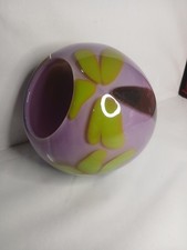 Vaso de vidro soprado à mão com belas cores e detalhes  comprar usado Vaso de vidro soprado à mão com belas cores e detalhes  comprar usado  Enviando para Brazil