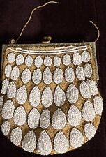 Bolsa francesa antiga bordada e frisada feita à mão com motivo de lágrima ZZ359 comprar usado Bolsa francesa antiga bordada e frisada feita à mão com motivo de lágrima ZZ359 comprar usado  Enviando para Brazil