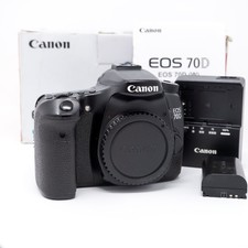 Corpo da câmera Canon EOS 70D 20.2MP DSLR - Muito bom estado - Contagem do obturador 15k comprar usado  Enviando para Brazil