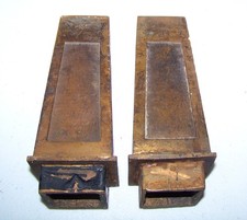 Conjunto de 2 enfeites de cabeceira/cama antigos de metal bronze Newel, usado comprar usado  Enviando para Brazil