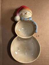 Ceramic snowman divided for sale  Belpre