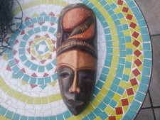 Wooden african head for sale  BOLTON