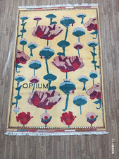 Tapete Afegão Vintage - Motivo Papoula Ópio, Tecido à Mão 1,43 X 0,99 m, Tribal Col comprar usado  Enviando para Brazil