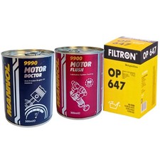 Używany, FILTRON OP647/2 Filtr oleju MANNOL Płukanie + Dodatek Olej do URSUS 4512 4514 5312 na sprzedaż  Wysyłka do Poland