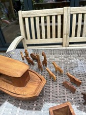 Vintage wooden noah for sale  CRANLEIGH