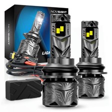 NOVSIGHT 9007 HB5 lâmpadas de faróis LED super brilhantes 50000LM 6500K feixe alto/baixo comprar usado  Enviando para Brazil