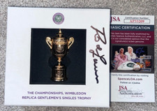 Usado, ROD LAVER ASSINADO WIMBLEDON RÉPLICA MINI CAIXA DE TROFÉU COPO AUSTRALIANO ABERTO EUA JSA comprar usado  Enviando para Brazil