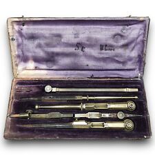 ANTICO kit completo COMPASSO ottone da viaggio carteggio 1800 MASSONERIA comprar usado  Enviando para Brazil