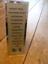 Kleines standbild glasbild gebraucht kaufen  Winsen