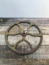 Pedal de roda de ferro fundido enferrujado antigo máquina de costura peça de roda arte de parede comprar usado  Enviando para Brazil