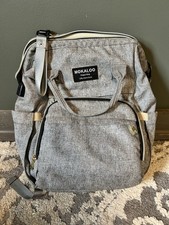 Mochila para fraldas Mokaloo, espaço para 2 garrafas, toalhetes, ganchos para carrinho USB comprar usado  Enviando para Brazil