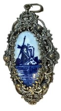 Vtg delft pendant for sale  Greenleaf