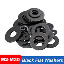 Schwarz Unterlegscheiben M2 M3 M4 M5 M6 M7 M8 M10 M12 M14 M16 M18 M20 M22 - M30, usado comprar usado  Enviando para Brazil