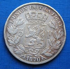 Francs léopold 1870 d'occasion  Gan