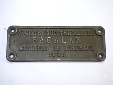 Ancienne plaque constructeur d'occasion  Gouville-sur-Mer