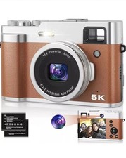 Cámara digital 5K para fotografía, cámara de vlogging de enfoque automático de 48 MP con visor segunda mano  Embacar hacia Mexico