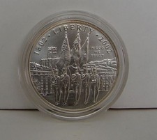 2002 WEST POINT ACADEMIA MILITAR DOS EUA BICENTENÁRIO DÓLAR PRATA NÃO CIRCULADO 2002, usado comprar usado  Enviando para Brazil