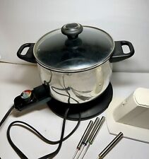 Olla eléctrica cooks essentials modelo 439 con horquillas para fondue segunda mano  Embacar hacia Mexico