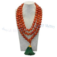 Enorme 20mm vermelho listrado Ágata Gems 108 contas de oração budista Mala Healing Colar comprar usado  Enviando para Brazil