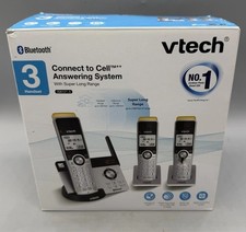 Usado, Telefone VTech 3 aparelho sem fio super longo alcance conexão ao sistema de atendimento celular comprar usado  Enviando para Brazil