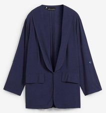 Blusenjacke schalkragen dunkel gebraucht kaufen  Deutschland