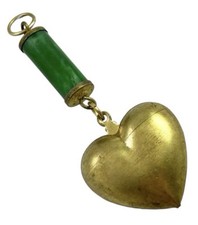 pendant brass necklace heart for sale  Cranford
