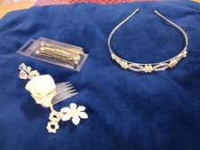 Brautschmuck krönchen silber gebraucht kaufen  Weinheim