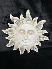 Placa de concreto Gang Sun Face pendurada na parede sol face pendurada Deco 11,5”Tx12”W comprar usado  Enviando para Brazil