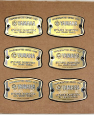 Usado, Distintivo de bateria personalizado Yamaha Stage com parafusos de montagem (com número de série) 6 peças comprar usado  Enviando para Brazil