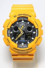 Usado, Relógio CASIO GA-100A amarelo resistente a G-SHOCK comprar usado  Enviando para Brazil