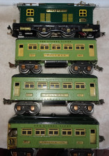 Conjunto Lionel PreWar calibre 0 - Locomotiva elétrica 253 e 2-607 1-608 carro de passageiros comprar usado  Enviando para Brazil