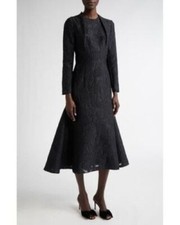 EMILIA WICKSTEAD Nuevo Vestido Jacquard Floral Seneca Burnout, Forrado $2990, Talla 14US segunda mano  Embacar hacia Mexico