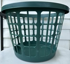 Usado, Cesto de roupas Sterilite 1.5 bushel redondo verde 1993 lavanderia #1238 único comprar usado  Enviando para Brazil