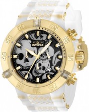 Relógio masculino Invicta Subaqua Zager exclusivo cronógrafo quartzo mostrador preto caveira comprar usado  Enviando para Brazil
