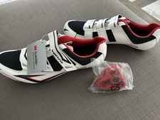 NOVO TÊNIS DE BICICLETA VENZO MX CYCLING BRANCO/PRETO/VERMELHO - MASCULINO EUA 13, tamanho 47/48 comprar usado  Enviando para Brazil