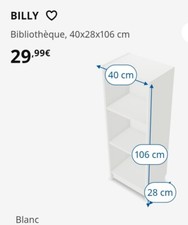Meubles blancs ikea d'occasion  Paris XV
