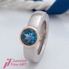 Ring modern blautopas gebraucht kaufen  Moers