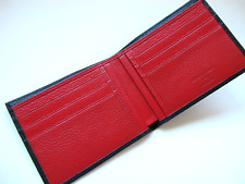 Carteira bi-dobrável masculina Giorgio Armani..#602... preta cervo, interior vermelho, usado comprar usado  Enviando para Brazil