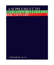 A Supplement to the Oxford English Dictionary: Se-Z, Burchfield, R. W. na sprzedaż  Wysyłka do Poland