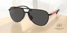 Óculos de sol masculino PRADA LINEA ROSSA PS 51XS 1BO06L preto fosco cinza escuro 59 mm comprar usado  Enviando para Brazil