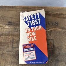 Panfleto Safety First On Your New Bike, vintage American Ephemera comprar usado  Enviando para Brazil