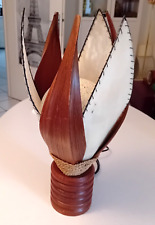Lampe table feuilles d'occasion  Saint-Genis-Pouilly