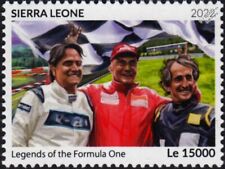 Selo de carro Nelson Piquet/Niki Lauda/Alain Prost Legends of F1 (2022 Serra Leoa) comprar usado  Enviando para Brazil